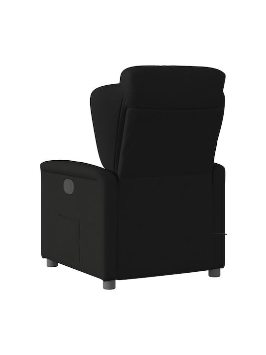 Relaxsessel Friseurwaschbecken mit Fußhocker Black 78x95x100cm
