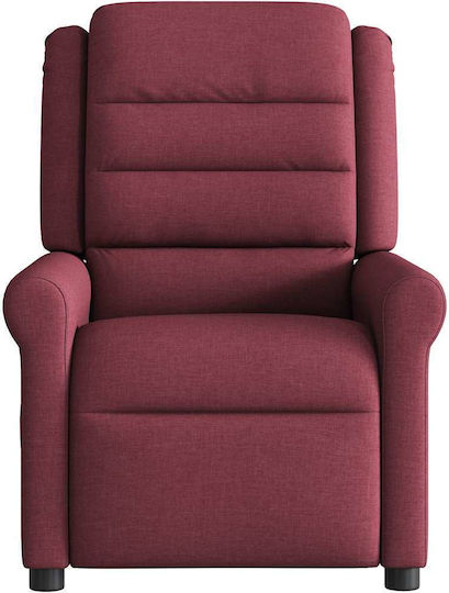 Πολυθρόνα Relax Massage με Υποπόδιο Μπορντό 73x91.5x102.5cm