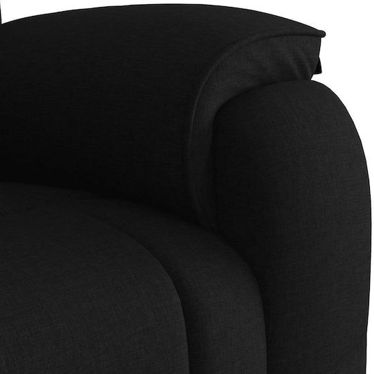 Relaxsessel Friseurwaschbecken mit Fußhocker Black 96x99x102cm