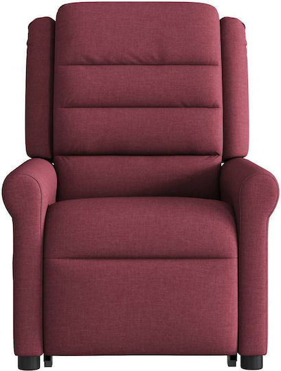Πολυθρόνα Relax Massage με Υποπόδιο Μπορντό 73x91.5x102.5cm