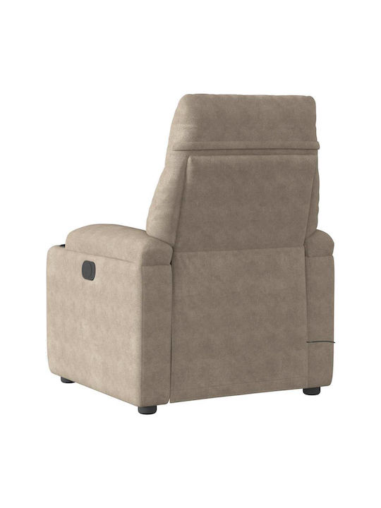 Relaxsessel Friseurwaschbecken mit Fußhocker Taupe 72x90x99cm