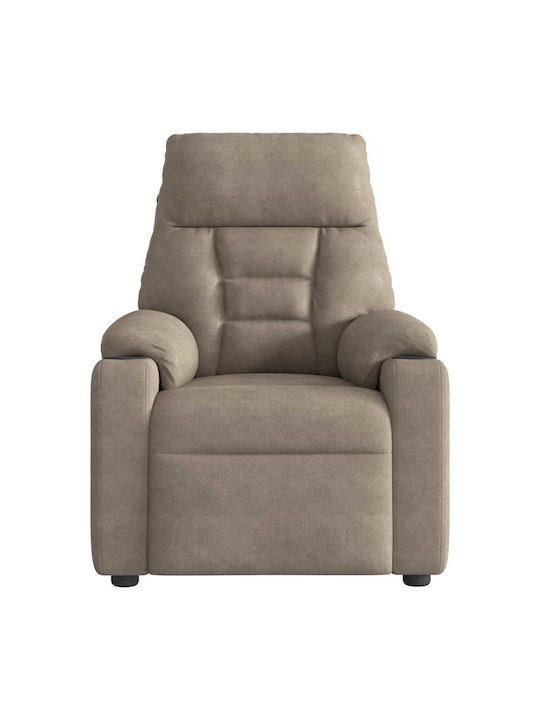 Relaxsessel Friseurwaschbecken mit Fußhocker Taupe 72x90x99cm