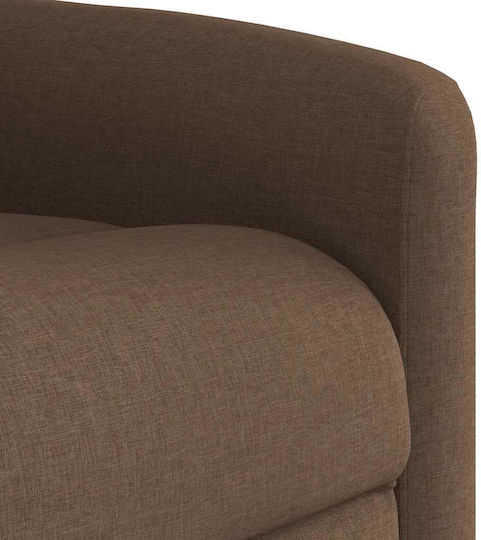 Πολυθρόνα Relax Massage με Υποπόδιο Καφέ 78x95x100cm
