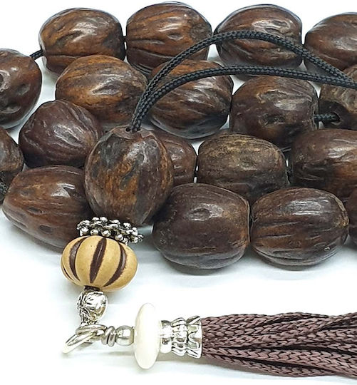 Roloi Komboloi Nutmeg Worry Beads Brown 32cm