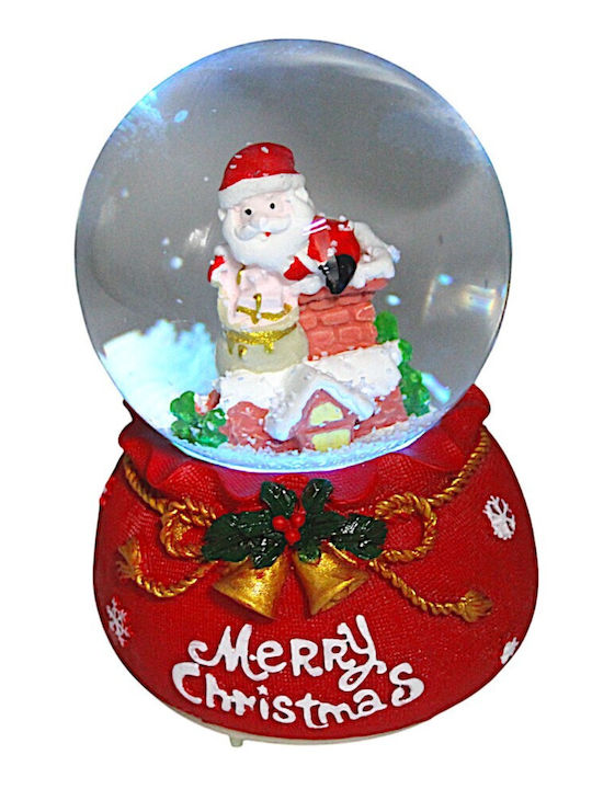 Christmas Decorative Gift Lighted with Santa Claus 8x12cm