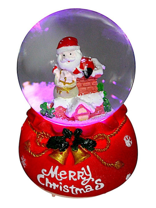 Christmas Decorative Gift Lighted with Santa Claus 8x12cm