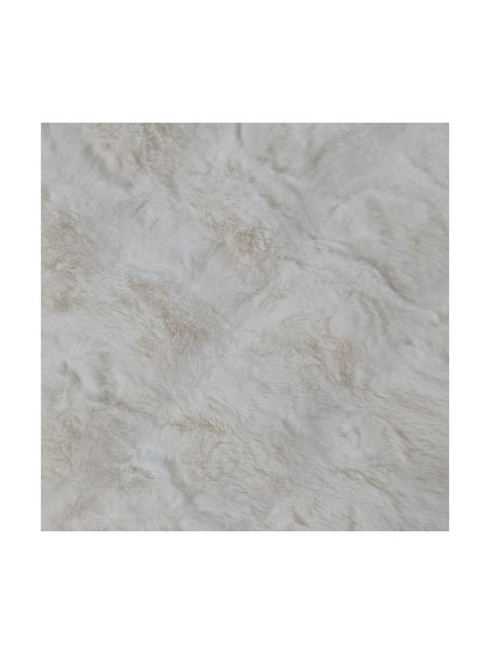 Saray Home Luxurius Rug Rectangular Furry White-silver