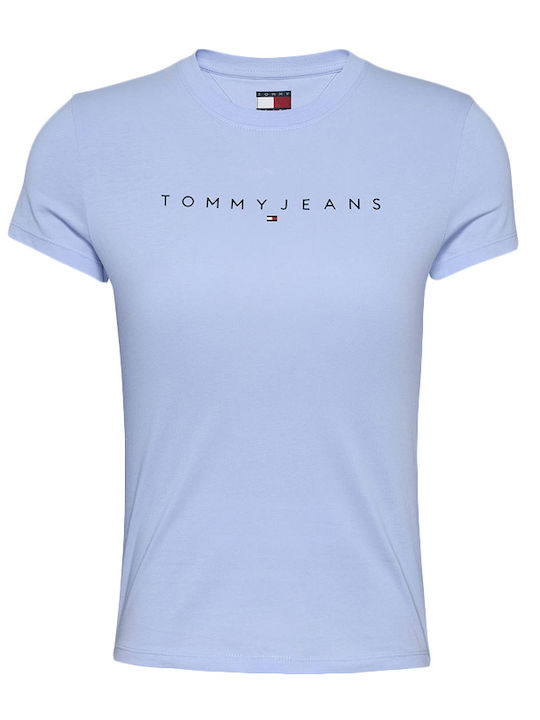 Tommy Hilfiger Linear Logo T-Shirt Ciell DW0DW18398-C3Q