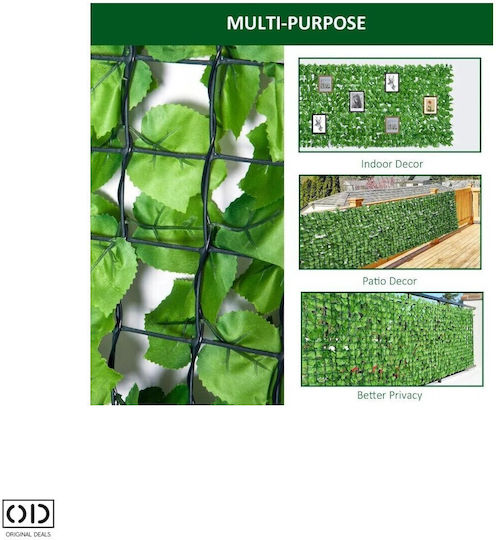 Ecran de intimitate artificial verde pentru terasă, foișor, balcon Model premium protecție UV la căldură înaltă Dimensiune 300 x 50 cm Verde natural Oferte originale
