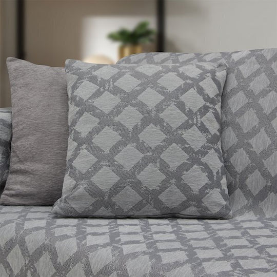 Lino Home Milto Armchair Throw Chenille 180x180cm Gray