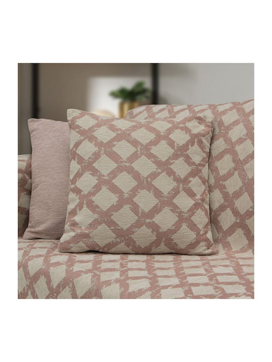 Lino Home Milto Cuvertură Pentru Canapea 2 Locuri Șenilă 180x250 cm Roz Pudrat