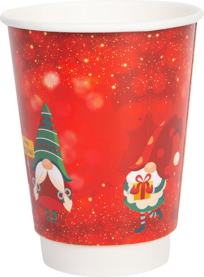 Ποτήρια Χάρτινα Χριστουγεννιάτικα 12oz 360ml 25 Τεμ