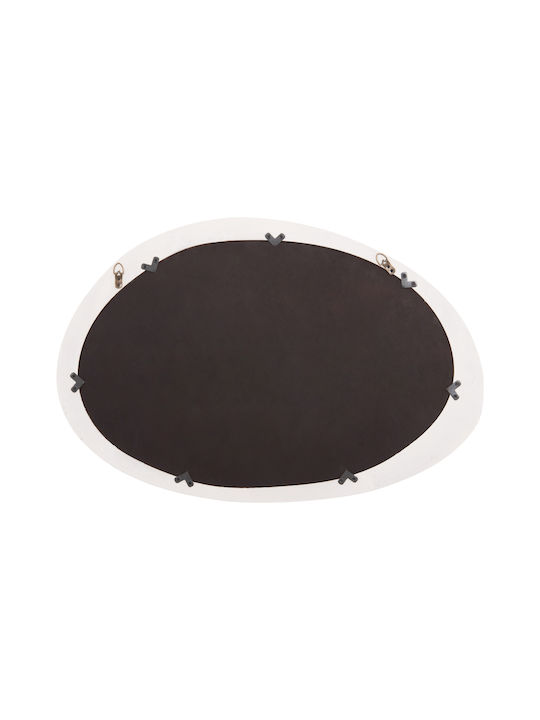 HomeMarkt Santorini Wall Mirror with White Wooden Frame 60x90cm 1pcs