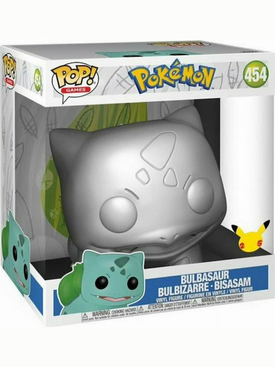 Funko Pop! Games: Bulbasur (Silver Metallic) Supersized 10" (25cm) Exclusive Funko Pop! Games: Bulbasur (Silver Metallic) Supersized 10" (25cm) Exclusive