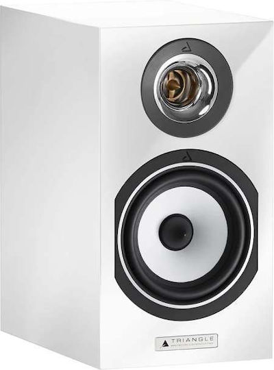 Triangle Titus Ez Pair of Hi-Fi Speakers Bookself 60W 2 No of Drivers W16.8xD30.5xH30.5cm. Piano White
