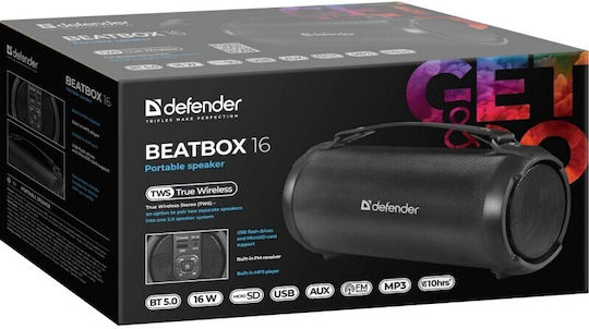 Defender Beatb Ox Boxă Bluetooth 16W cu Durată de Baterie până la 10 ore Negru