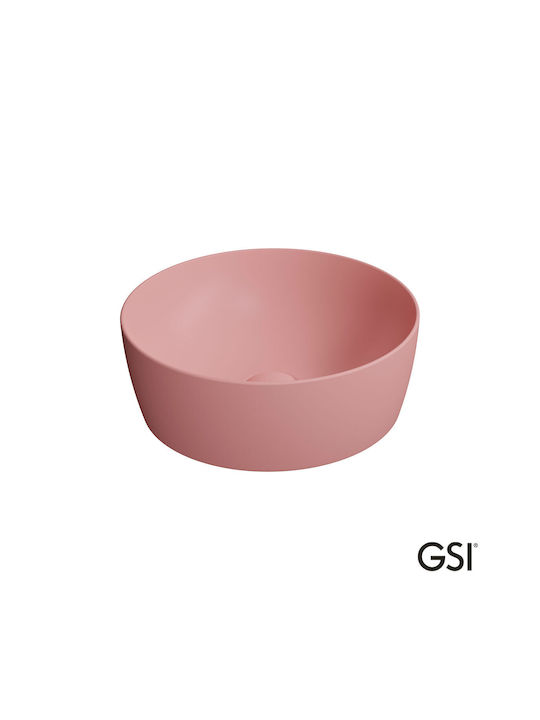 GSI Countertop Sink Porcelain 40x40cm Blush