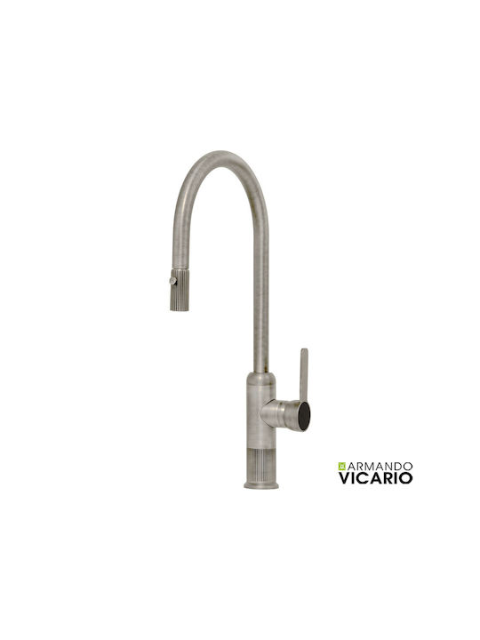 Armando Vicario Kitchen Faucet Counter Inox Silver