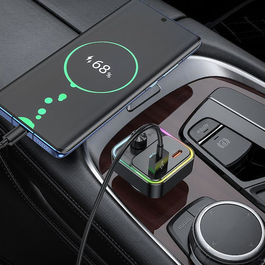 Hoco FM Transmitter Αυτοκινήτου με Bluetooth / USB