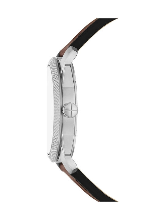 Fossil Men's Watch 42mm Battery with Brown Leather Strap