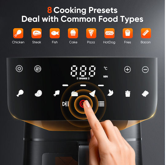 Acezoe Premium Air Fryer 7lt Black