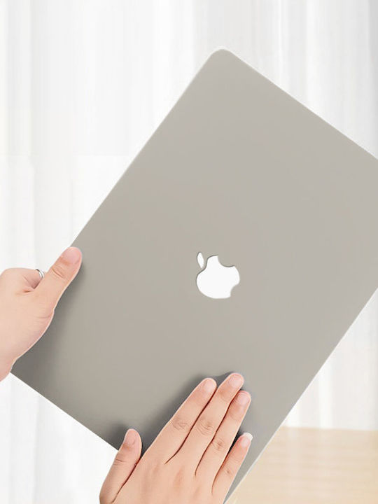 Калъф за Macbook Air 13 A2337 M1 A2179 A1932 Твърд Бежов
