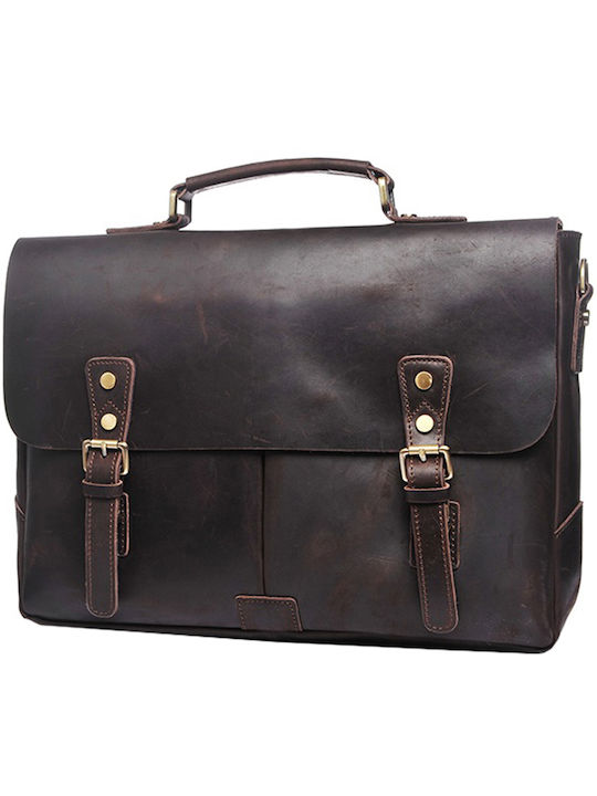 Jolar Unisex Vintage Wasserdichte Laptoptasche Yd-8048 Dunkelbraun Jolar Unisex Vintage Wasserdichte Laptoptasche Yd-8048 Dunkelbraun