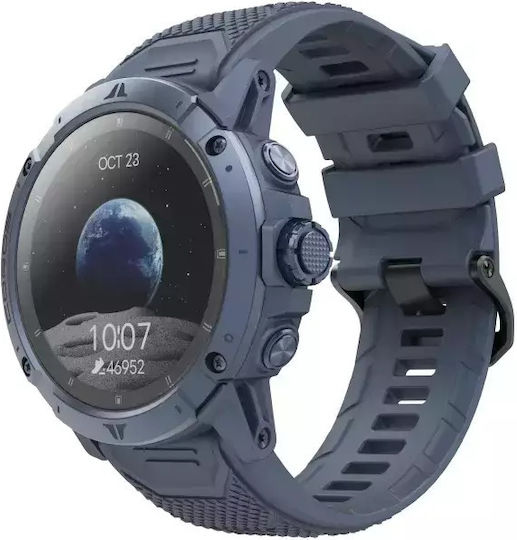 Coros Vertix 2S Titanium 50mm Waterproof Smartwatch with Heart Rate Monitor (Blue)