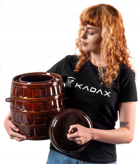 Kadax Γάστρα Στρογγυλή Κεραμική 12lt