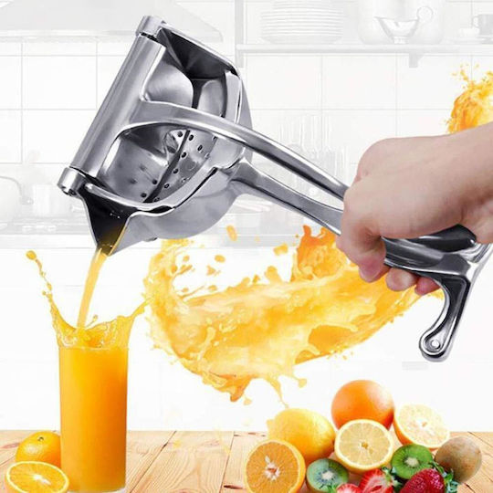 Hand Press Pomegranate / Lemon / Orange made of Metal in Silver Color