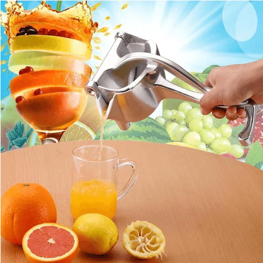 Hand Press Pomegranate / Lemon / Orange made of Metal in Silver Color