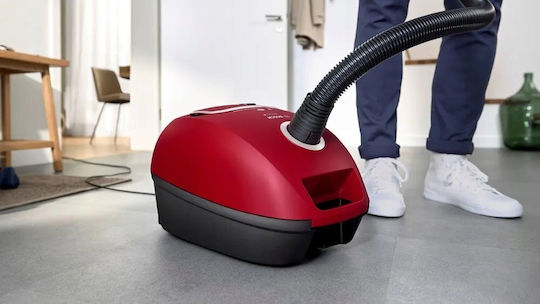 Bosch BGB41RD3H Ηλεκτρική Σκούπα 600W με Σακούλα 4lt Κόκκινη