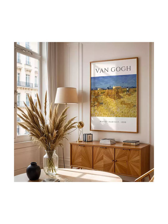 Poster Van Gogh Wheat Harvest Art097 30cm X 40cm