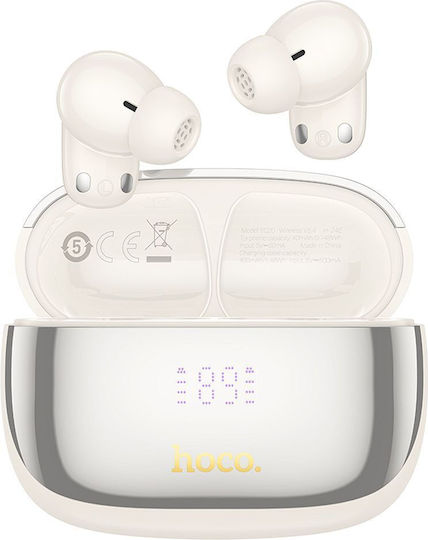 Hoco EQ20 In-ear Bluetooth Handsfree Earphones with Charging Case White