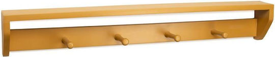 Kids Wall Mount Shelf Brown 89x10x14cm