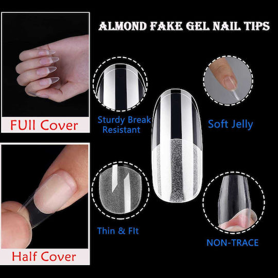 Tips Unghii False Transparente 120buc X001TFHX5X