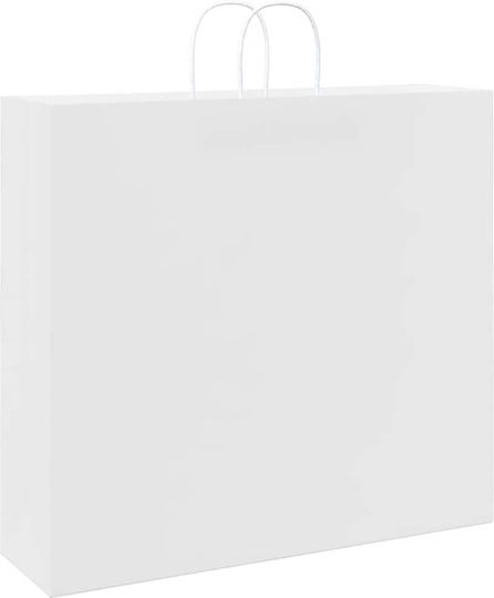 vidaXL Paper Bag for Gift White 54x49x15cm. 250pcs