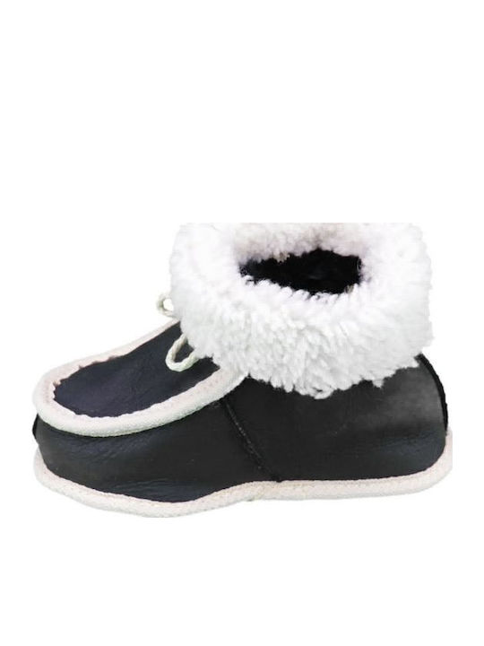 Kids Slippers Boots Navy Blue