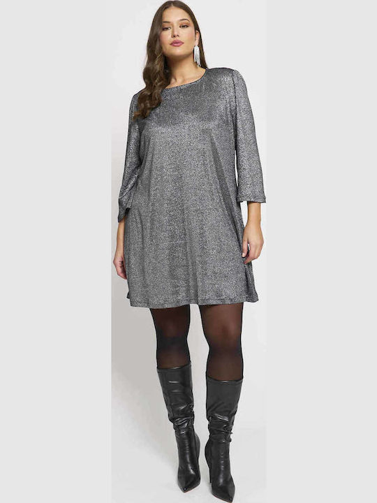 Mini Abendkleid Silber