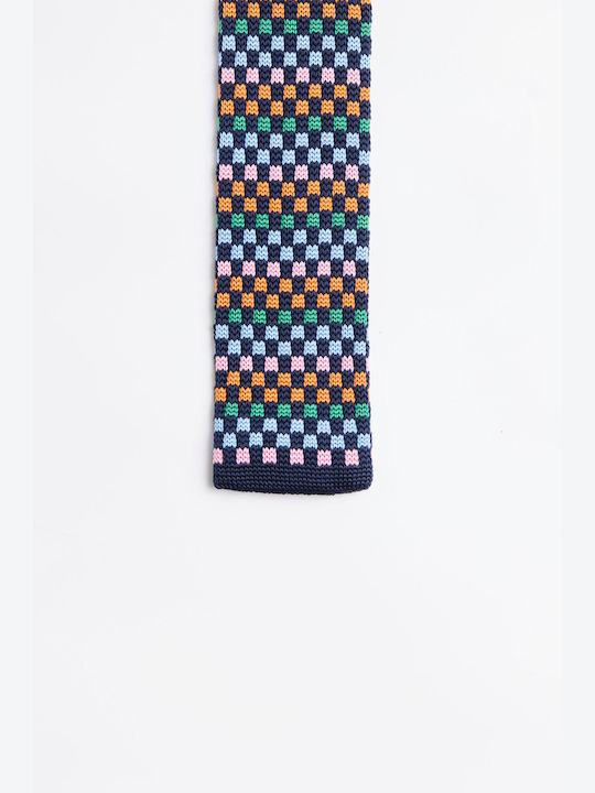 Aristoteli Bitsiani Men's Tie Knitted Printed in Blue Color