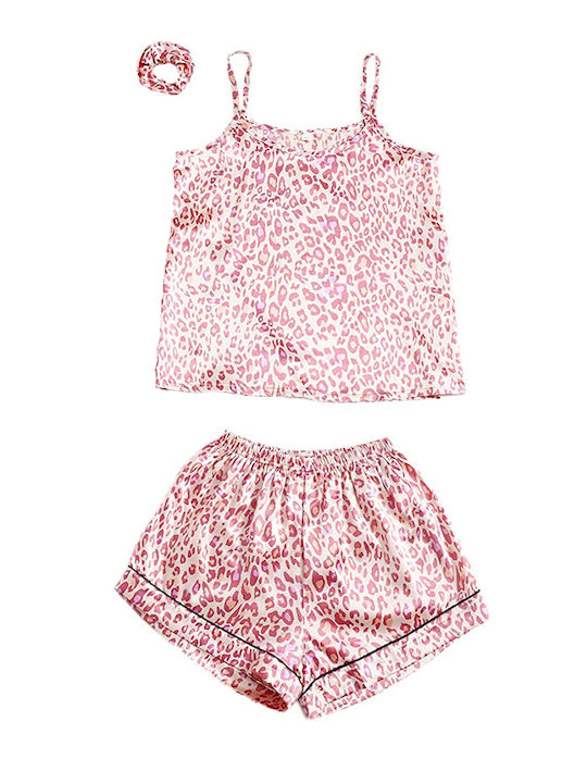 La Lolita Amsterdam Winter Women's Pyjama Set Satin Pink