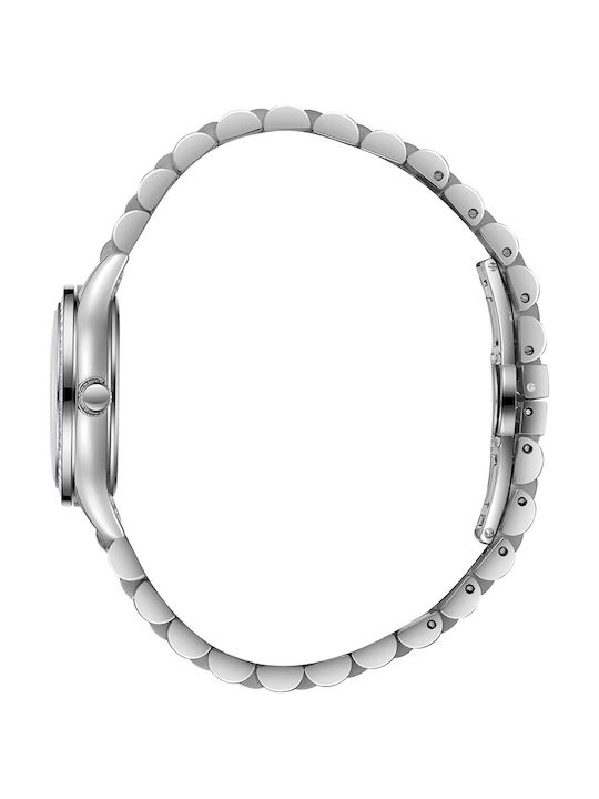 Beverly Hills Polo Club Men's Watch Battery with Silver Metal Bracelet