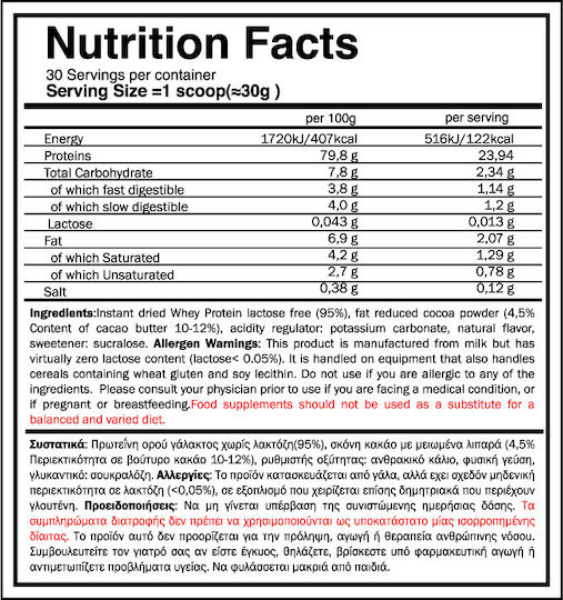 GoldTouch Nutrition Whey Better Concentrate Protein Whey Gluten & Lactose Free with Flavor Chocolate 908gr