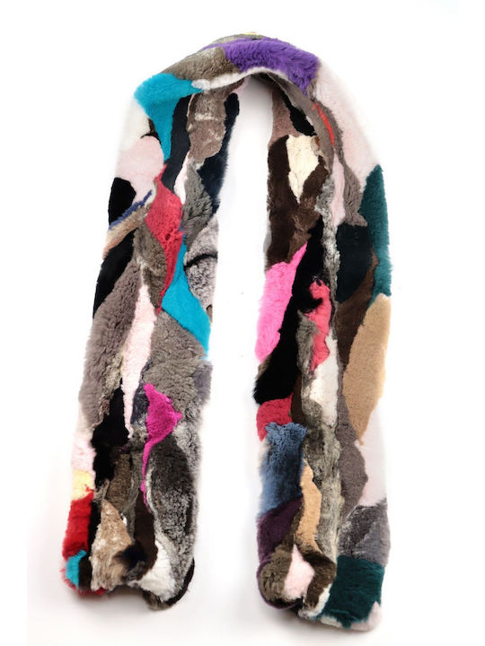 Women's Fur Scarf Multicolour