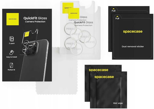 Spacecase Προστασία Κάμερας Tempered Glass Ασημί για το iPhone 16 Pro, iPhone 16 Pro Max