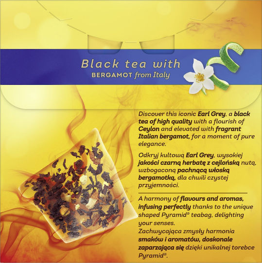 Τσάι Lipton Lipton Πυραμίδες Μαύρο Earl Grey 20 Σακουλάκια 13828631 5063270110829