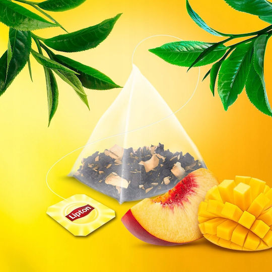 Τσάι Lipton Lipton Πυραμίδες Μαύρο Ροδάκινο Μάνγκο 20 Σακουλάκια 14280695 5063270000000