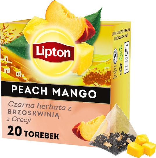 Τσάι Lipton Lipton Πυραμίδες Μαύρο Ροδάκινο Μάνγκο 20 Σακουλάκια 14280695 5063270000000