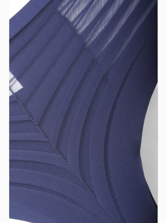 Hochtailliert Damen Brasilien Nahtlos Blue