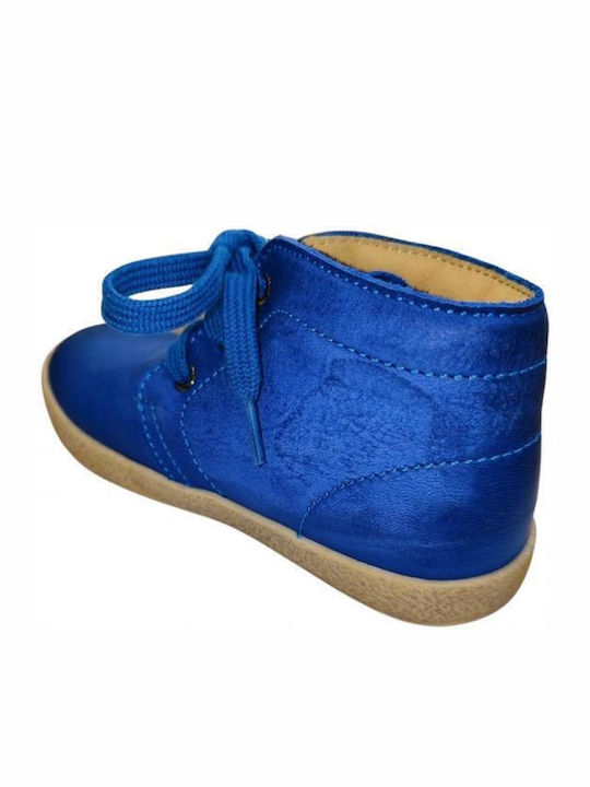 Kids Boots with Laces Blue